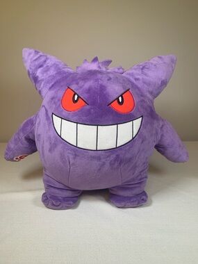 Build-a-Bear Gengar 14” Pokémon Plush Toy BAB- Purple Soft Stuffed Figure